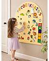 Family Nation Lavagna Magnetica da Parete MagneKids™ - Arco - 95x60 cm - Sabbia - Installazione Facile Senza Fori Giochi Magnetici
