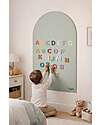 Family Nation Lavagna Magnetica da Parete MagneKids™ - Arco - 95x60 cm - Verde Salvia - Installazione Facile Senza Fori Giochi Magnetici