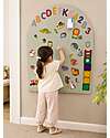 Family Nation Lavagna Magnetica da Parete MagneKids™ - Arco - 95x60 cm - Verde Salvia - Installazione Facile Senza Fori Giochi Magnetici