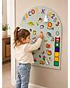 Family Nation Lavagna Magnetica da Parete MagneKids™ - Arco - 95x60 cm - Verde Salvia - Installazione Facile Senza Fori Giochi Magnetici