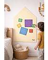 Family Nation Lavagna Magnetica da Parete MagneKids™ - Casetta - 70x44 cm - Sabbia - Installazione Facile Senza Fori Giochi Magnetici
