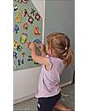 Family Nation Lavagna Magnetica da Parete MagneKids™ - Casetta - 70x44 cm - Verde Salvia - Installazione Facile Senza Fori Giochi Magnetici