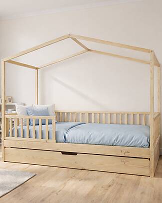 Family Nation Letto Montessori Evolutivo Evi 4 in 1 - 200x90 cm - Tutto incluso - dalla Nascita a 99 anni Letti Montessoriani