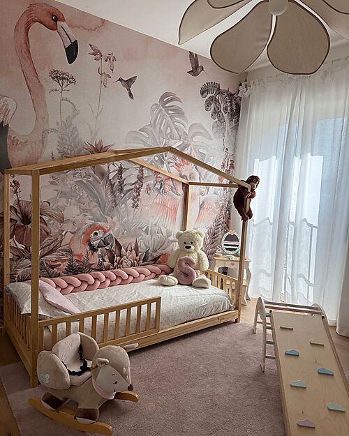 Family Nation Letto Montessori Evolutivo Evi 4 in 1 - 200x90 cm - Tutto incluso - dalla Nascita a 99 anni Letti Montessoriani