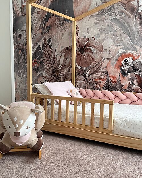 Family Nation Letto Montessori Evolutivo Evi 4 in 1 - 200x90 cm - Tutto incluso - dalla Nascita a 99 anni Letti Montessoriani