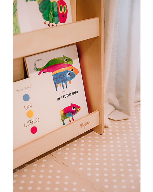 Family Nation Libreria Montessori Frontale - Cloud - Legno di Betulla - Natural Librerie Montessoriane