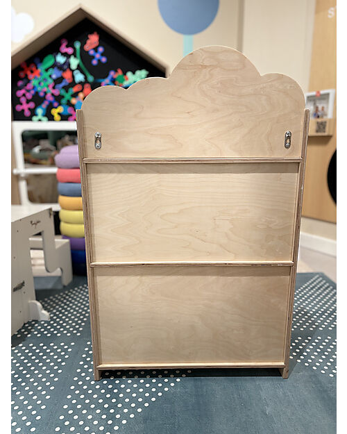Family Nation Libreria Montessori Frontale - Cloud - Legno di Betulla - Natural Librerie Montessoriane