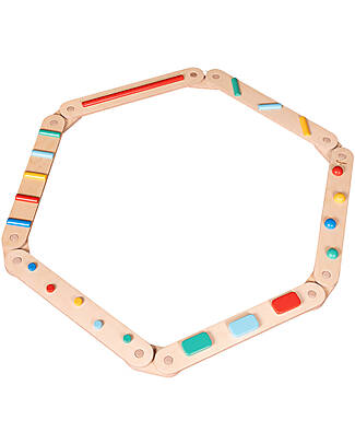 Family Nation OUTLET - Percorso Sensoriale di Equilibrio Montessori - Sviluppo Psicomotorio - 2+ anni - in Legno Giochi di Equilibrio_
