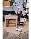 Family Nation OUTLET - Set Tavolo+Sedia Montessori Evolutivi - Natural - Legno di Betulla - Cresce Con Il Tuo Bambino Tavoli