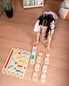Family Nation Percorso Sensoriale di Equilibrio Montessori - Sviluppo Psicomotorio - 2+ anni - in Legno Giochi Montessoriani