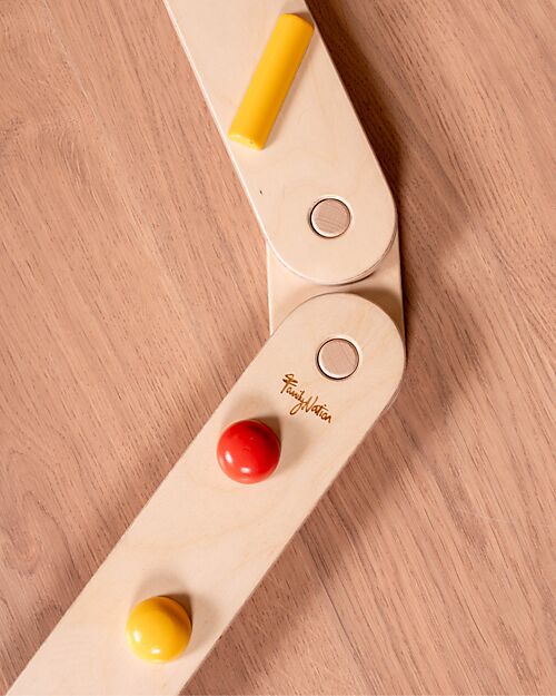 Family Nation Percorso Sensoriale di Equilibrio Montessori - Sviluppo Psicomotorio - 2+ anni - in Legno Giochi Montessoriani