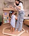 Family Nation Percorso Sensoriale di Equilibrio Montessori - Sviluppo Psicomotorio - 2+ anni - in Legno Giochi Montessoriani