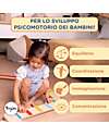 Family Nation Percorso Sensoriale di Equilibrio Montessori - Sviluppo Psicomotorio - 2+ anni - in Legno Giochi Montessoriani