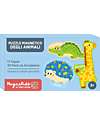 Family Nation Puzzle Magnetico degli Animali MagneKids™ - 17 Figure e 30 Pezzi da Accoppiare - Impara le Parole Giocando Giochi Magnetici