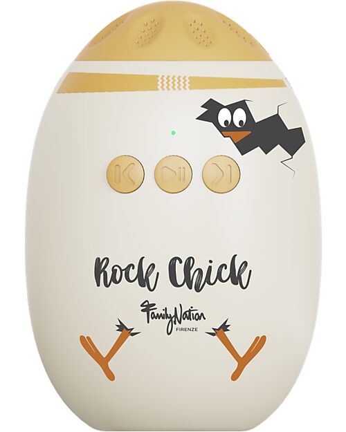 Family Nation Rock Chick™ Dondola Passeggino Automatico Portatile - Ricaricabile e con Rumori Bianchi - per Passeggini e Carrozzine Accessori Vari