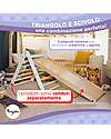 Family Nation Scivolo/Rampa Montessori 2-in-1 - Legno di Betulla - Sviluppa Equilibrio e Agilità Giochi Montessoriani