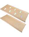 Family Nation Scivolo/Rampa Montessori Rainbow 2-in-1 - Legno di Betulla - Sviluppa Equilibrio e Agilità Giochi Montessoriani