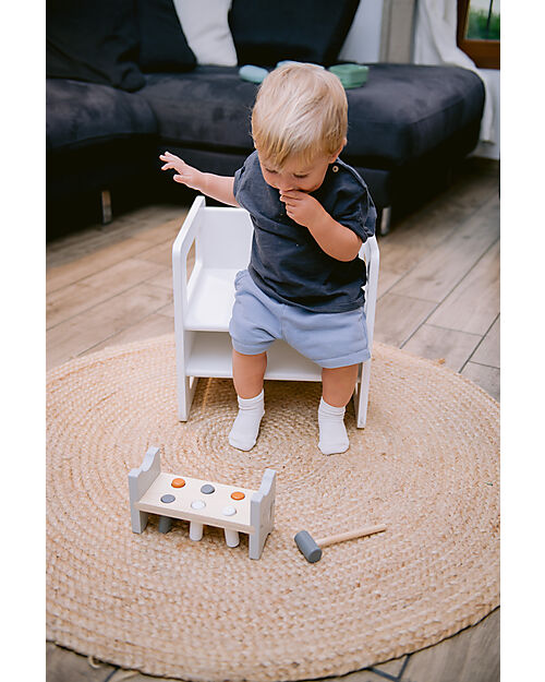 Family Nation Sedia Montessori Evolutiva - Bianco - Cresce Con Il Tuo Bambino  Sedie