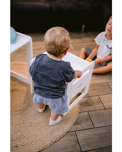 Family Nation Sedia Montessori Evolutiva - Bianco - Cresce Con Il Tuo Bambino  Sedie