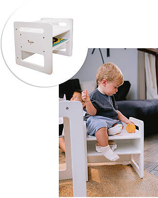 Family Nation Sedia Montessori Evolutiva - Bianco - Cresce Con Il Tuo Bambino Sedie