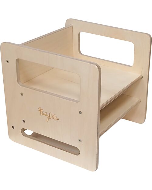 Family Nation Sedia Montessori Evolutiva - Natural - Legno di Betulla - Cresce Con Il Tuo Bambino Sedie