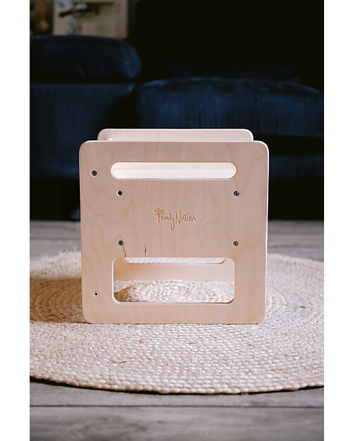 Family Nation Sedia Montessori Evolutiva - Natural - Legno di Betulla - Cresce Con Il Tuo Bambino Sedie