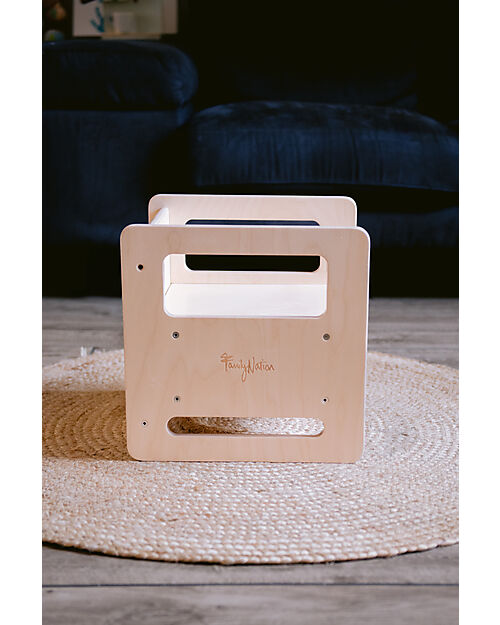 Family Nation Sedia Montessori Evolutiva - Natural - Legno di Betulla - Cresce Con Il Tuo Bambino Sedie