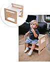 Family Nation Sedia Montessori Evolutiva - Natural - Legno di Betulla - Cresce Con Il Tuo Bambino Sedie