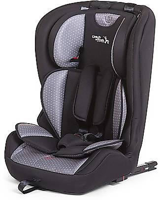 Family Nation Seggiolino Auto Isofix Gruppo 1/2/3 Antracite +Cinghia di Sicurezza StrapStop in Omaggio! Seggiolini Auto Gruppo 1/2/3