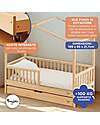 Family Nation Set 2: Letto Montessori Evolutivo Evi 200x90cm + Letto/Cassetto Letti Montessoriani