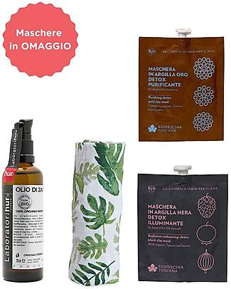 Family Nation Set Coccola - Maxi Swaddle + Olio di Zafferano + Set Maschere Viso in Omaggio Creme e Olii