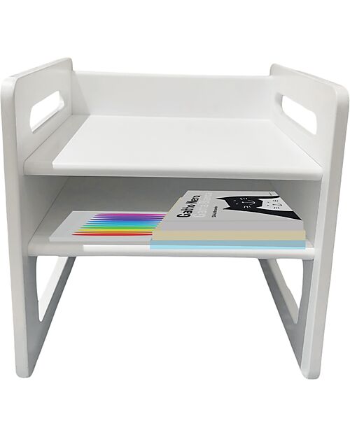 Family Nation Set Tavolo+Sedia Montessori Evolutivi - Bianco - Cresce Con Il Tuo Bambino Tavoli