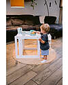 Family Nation Set Tavolo+Sedia Montessori Evolutivi - Bianco - Cresce Con Il Tuo Bambino Tavoli