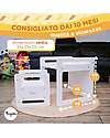 Family Nation Set Tavolo+Sedia Montessori Evolutivi - Bianco - Cresce Con Il Tuo Bambino Tavoli