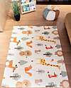 Family Nation Tappeto Gioco Pieghevole Montessori 2 in 1 Reversibile e Morbido - Animal Friends - 180x150cm - dalla Nascita Tappeti Gioco