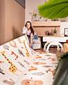 Family Nation Tappeto Gioco Pieghevole Montessori 2 in 1 Reversibile e Morbido - Animal Friends - 180x150cm - dalla Nascita Tappeti Gioco