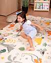Family Nation Tappeto Gioco Pieghevole Montessori 2 in 1 Reversibile e Morbido - Dino Friends - 180x150cm - dalla Nascita Tappeti Gioco