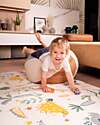 Family Nation Tappeto Gioco Pieghevole Montessori 2 in 1 Reversibile e Morbido - Dino Friends - 180x150cm - dalla Nascita Tappeti Gioco