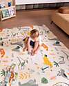 Family Nation Tappeto Gioco Pieghevole Montessori 2 in 1 Reversibile e Morbido - Dino Friends - 180x150cm - dalla Nascita Tappeti Gioco