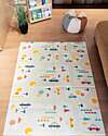 Family Nation Tappeto Gioco Pieghevole Montessori 2 in 1 Reversibile e Morbido - Dino Friends - 180x150cm - dalla Nascita Tappeti Gioco