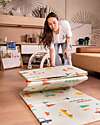 Family Nation Tappeto Gioco Pieghevole Montessori 2 in 1 Reversibile e Morbido - Dino Friends - 180x150cm - dalla Nascita Tappeti Gioco