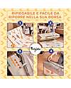 Family Nation Tappeto Gioco Pieghevole Montessori 2 in 1 Reversibile e Morbido - Dino Friends - 180x150cm - dalla Nascita Tappeti Gioco