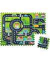 Family Nation Tappeto Gioco Puzzle Montessori - City - 12 Pezzi - Morbido e Sicuro dalla Nascita - 120x90,5 cm - dalla Nascita Tappeti Puzzle