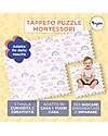 Family Nation Tappeto Gioco Puzzle Montessori - Rainbow - Morbido e Sicuro dalla Nascita - 175x117cm - dalla Nascita Tappeti Puzzle