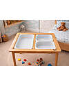 Family Nation Tavolo Sensoriale Montessori Magnetico con 3 Contenitori - 73x53x50 cm - Gioco Educativo per Bambini 3+ Anni Giochi Sensoriali_