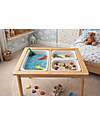 Family Nation Tavolo Sensoriale Montessori Magnetico con 3 Contenitori - 73x53x50 cm - Gioco Educativo per Bambini 3+ Anni Giochi Sensoriali_