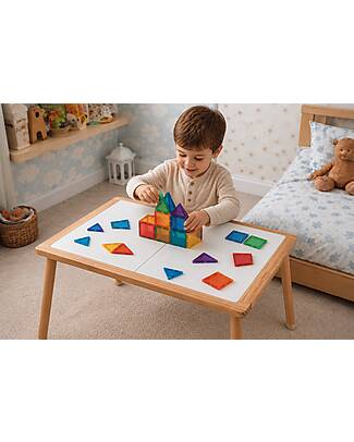 Family Nation Tavolo Sensoriale Montessori Magnetico con 3 Contenitori - 73x53x50 cm - Gioco Educativo per Bambini 3+ Anni Giochi Sensoriali_