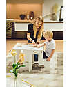 Family Nation Torre Montessori 2 in 1 - Bianco - Convertibile in Tavolo+Sedia Torri Montessoriane_