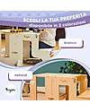 Family Nation Torre Montessori 2 in 1 - Bianco - Convertibile in Tavolo+Sedia Torri Montessoriane_