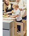 Family Nation Torre Montessori 2 in 1 - Natural - Convertibile in Tavolo+Sedia Torri Montessoriane_